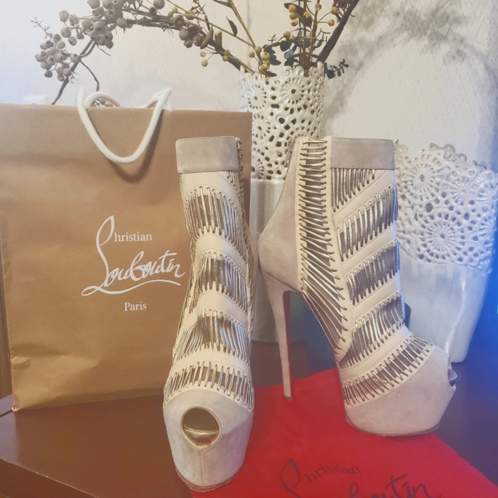 Christian Louboutin platform bootie